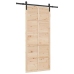 Slīdošās Durvis Brūna 80 X 208 Cm Priedes Masīvkoks Vidaxl