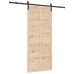 Slīdošās Durvis Brūna 90 X 208 Cm Priedes Masīvkoks Vidaxl