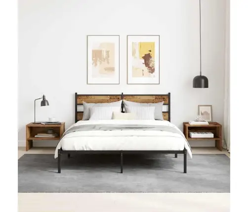 Öölambi Kapp 2 Pcs Vana Puit 40 X 40 X 30 Cm Tehispuit