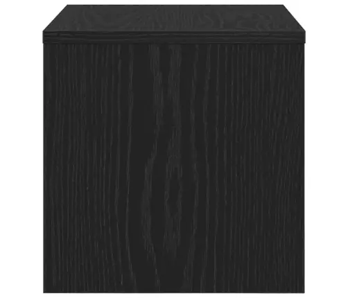 Nakts Skapītis Melns Ozols 40 X 30 X 30 Cm Inženierijas Koks Vidaxl