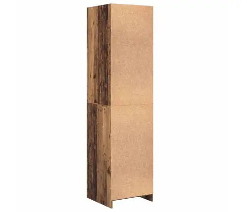 Skapis Ar Plauktu Vecs Koks 50 X 50 X 200 Cm Inženierijas Koks Vidaxl