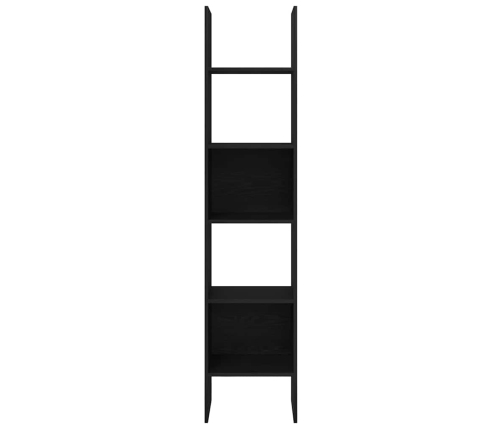Knygų Spinta Juoda Ąžuolo 40 X 35 X 180 Cm Apdirbta Mediena