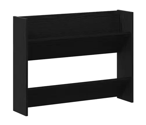 Sienas Apavu Skapji Ar Plauktu Cits Ar Uzglabāšanu Melns Ozols 60 X 18 X 60 Cm Vidaxl