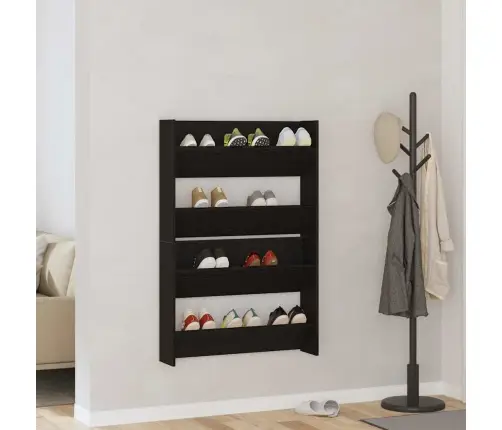 Batu Skrynia Su Lentyna 2 Pcs Juodas Ąžuolas 85 X 18 X 90 Cm