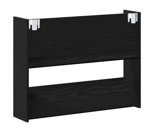 Batu Skrynia Su Lentyna 2 Pcs Juodas Ąžuolas 85 X 18 X 90 Cm