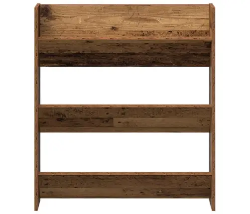 Sienas Apavu Skapji Ar Plauktu Cits 2 Pcs Veca Koka 60 X 18 X 60 Cm Vidaxl