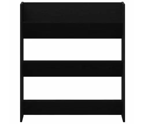 Sienas Apavu Skapji 2 Pcs Melns Ozols 60 X 18 X 60 Cm Vidaxl