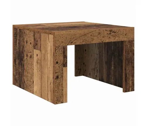 Kafijas Galdiņš Veca Koka 50 X 50 X 35 Cm Inženierijas Koks Vidaxl