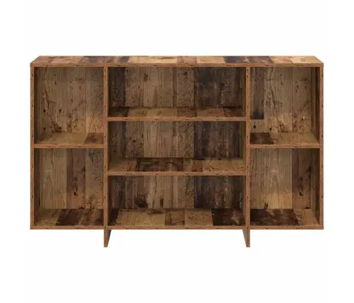 Puse Ar Plauktu Vecs Koks 120 X 30 X 75 Cm Inženierijas Koks Vidaxl