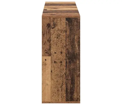 Puse Ar Plauktu Vecs Koks 120 X 30 X 75 Cm Inženierijas Koks Vidaxl