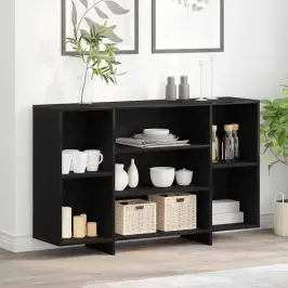 Puse Melns Ozols 120 X 30 X 75 Cm Inženierijas Koks Vidaxl