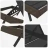 Saulės Gultai 3 Pcs Ruda 40 X 40 X 40.5 Cm Poliratanas