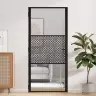 Vidaus Durys Juoda 93 X 201.5 Cm Grūdintas Stiklas Ir Aliuminis