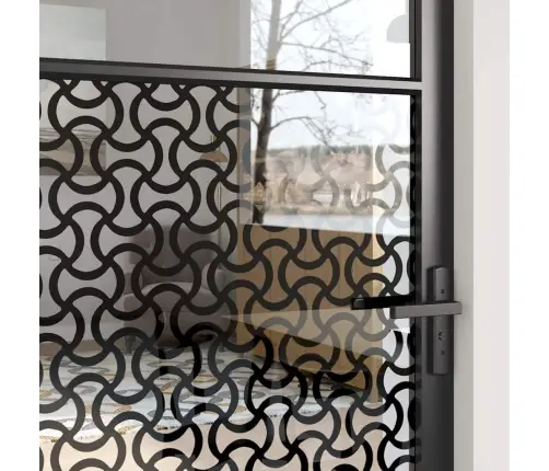 Vidaus Durys Juoda 93 X 201.5 Cm Grūdintas Stiklas Ir Aliuminis