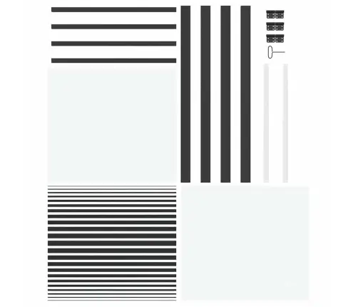 Vidaus Durys Juoda 83 X 201.5 Cm Grūdintas Stiklas Ir Aliuminis