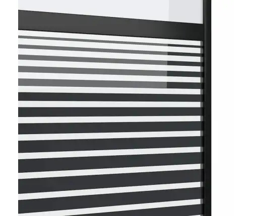 Slīdošās Durvis Melna 90 X 205 Cm Temperēts Stikls, Alumīnijs Vidaxl