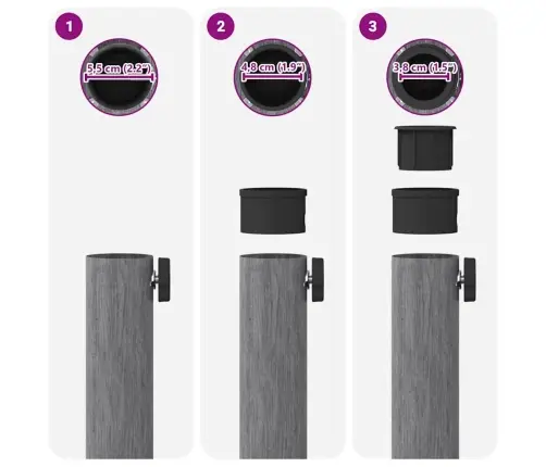 Āra Lietussarga Statīvi Tumša Koka 45 X 45 X 31.5 Cm Tērauds Vidaxl