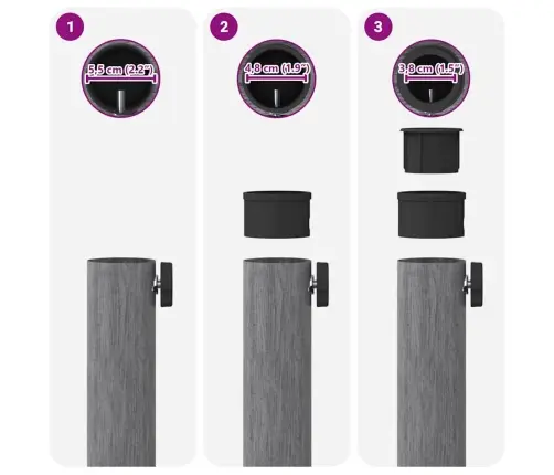 Āra Lietussarga Statīvi Tumša Koka 48 X 48 X 32 Cm Vidaxl