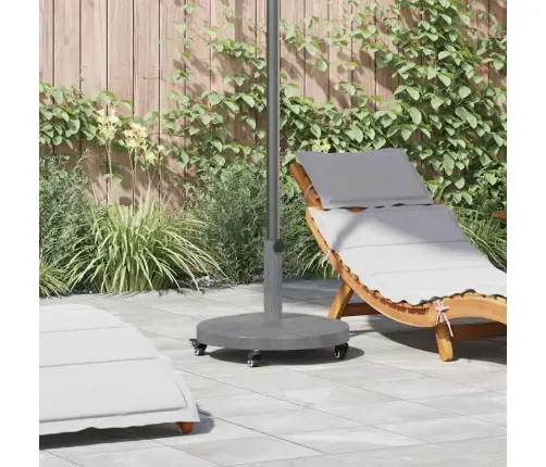 Päikesevarju Jalg Tume Hall Puidu Ilme 48 X 48 X 32 Cm