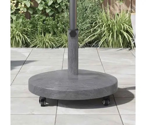 Päikesevarju Jalg Tume Hall Puidu Ilme 48 X 48 X 32 Cm