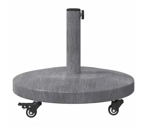 Päikesevarju Jalg Tume Hall Puidu Ilme 48 X 48 X 32 Cm