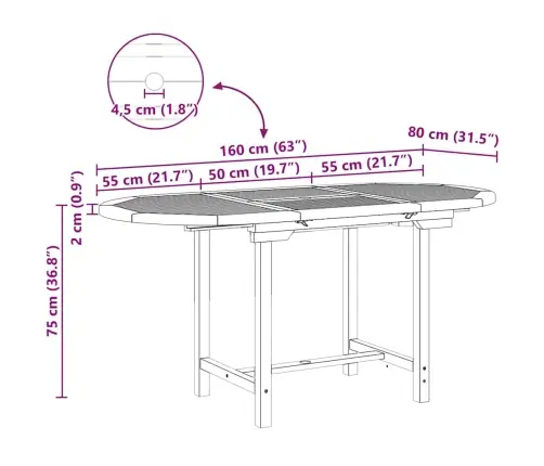 7 Daļu Dārza Galda Komplekts, Cietais Teak Koks Vidaxl