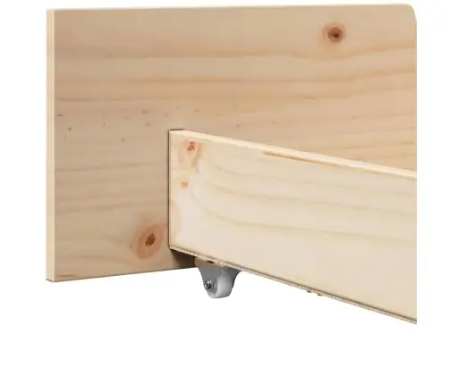 Lovos Rėmas Su Stalčių Ruda 140 X 200 Cm Kietos Pušies Mediena