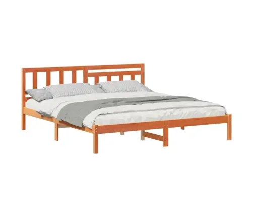 Voodi Raam Peaga Vahapruun 200 X 200 Cm Tahke Mänd