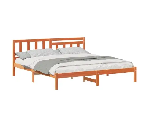 Voodi Raam Peaga Vahapruun 180 X 200 Cm Tahke Mänd