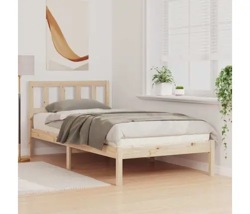 Lovos Rėmas Ruda 90 X 190 Cm Kietos Pušies Mediena