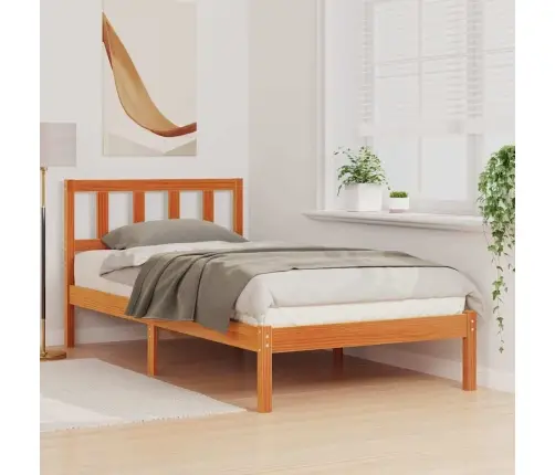 Lovos Rėmas Vaško Ruda 90 X 190 Cm Kietos Pušies Mediena