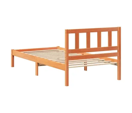 Lovos Rėmas Vaško Ruda 75 X 190 Cm Kietos Pušies Mediena