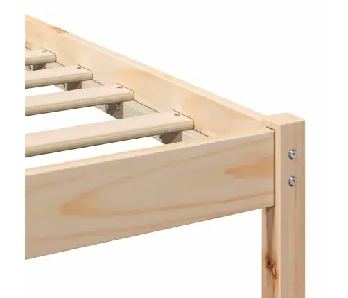 Lovos Rėmas Ruda 150 X 200 Cm Kietos Pušies Mediena