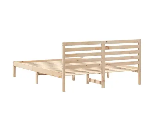 Lovos Rėmas Ruda 150 X 200 Cm Kietos Pušies Mediena
