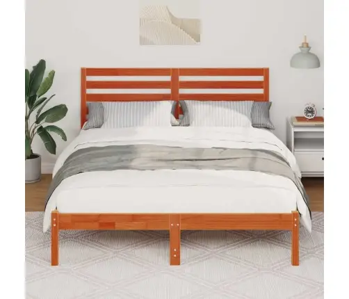 Lovos Rėmas Vaško Ruda 120 X 200 Cm Kietos Pušies Mediena