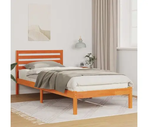 Voodi Raam Peaga Vahapruun 100 X 210 Cm Tahke Mänd