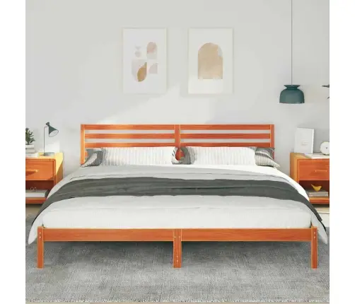 Voodi Raam Peaga Vahapruun 180 X 210 Cm Tahke Mänd