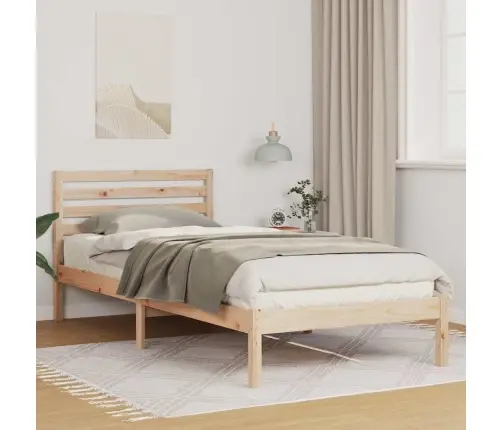 Lovos Rėmas Ruda 80 X 220 Cm Kietos Pušies Mediena