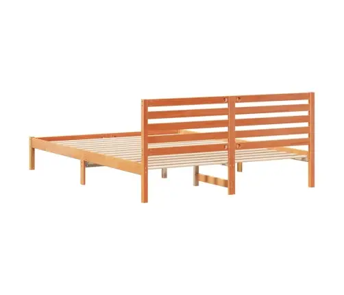 Gultas Rāmis Vaska Brūna 160 X 220 Cm Masīvkoka Priede Vidaxl Gultas Rāmis Vaska Brūna 160 X 220 Cm Masīvkoka Priede Vidaxl