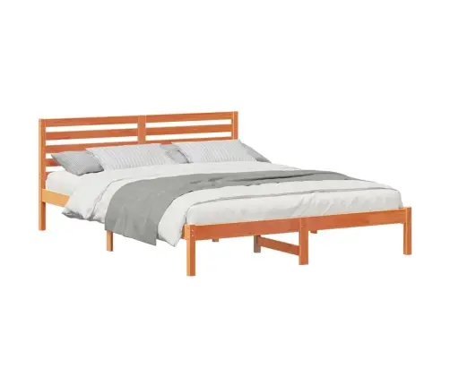 Gultas Rāmis Vaska Brūna 160 X 220 Cm Masīvkoka Priede Vidaxl Gultas Rāmis Vaska Brūna 160 X 220 Cm Masīvkoka Priede Vidaxl