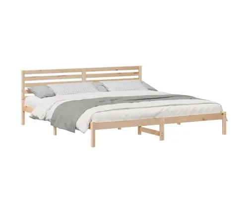 Lovos Rėmas Ruda 180 X 220 Cm Kietos Pušies Mediena