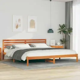 Voodi Raam Peaga Vahapruun 180 X 220 Cm Männipuit