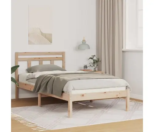 Gultas Rāmis Brūna 80 X 200 Cm Priedes Masīvkoks Vidaxl