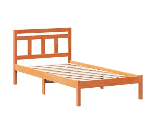 Gultas Rāmis Brūna 80 X 200 Cm Priedes Masīvkoks Vidaxl