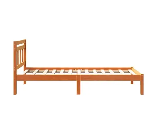 Gultas Rāmis Brūna 80 X 200 Cm Priedes Masīvkoks Vidaxl