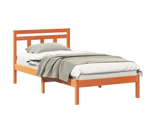 Lovos Rėmas Ruda 90 X 190 Cm Kietos Pušies Mediena