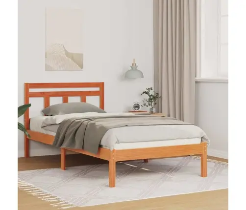 Lovos Rėmas Ruda 75 X 190 Cm Kietos Pušies Mediena