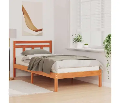 Lovos Rėmas Ruda 75 X 190 Cm Kietos Pušies Mediena