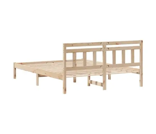 Lovos Rėmas Ruda 150 X 200 Cm Kietos Pušies Mediena