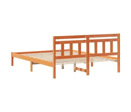 Lovos Rėmas Ruda 150 X 200 Cm Kietos Pušies Mediena
